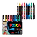 POSCA® PC-5M Markere acrilice pe bază de apă, Sfat mediu, 8 Conte