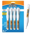 BIC Wite- Out Brand Shake n Stoarce Corection Pen, 8 ML, 4- Count