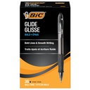 BIC Glide Bold Black Ballpoint Pens, Bold Point (1,6mm), 36- Count Pack