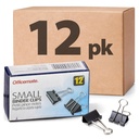 Officemate Small Binder Clipuri, Negru, 12 Cutii de 1 Dozen Fiecare (144 Total) (99020)