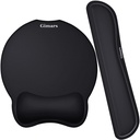 Gimars Upgrade Mărește Superfine Fibre Soft Gel Smooth Ergonomic Mouse Pad Suport Wrist și Keyboard Wrist Rest pentru Computer, Laptop, Mac, Gaming și Birou, Durabil, Confortabil și Durere Relief