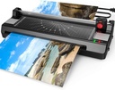 Laminator Masina pentru A3/A4/A6, YE381 13inch Masina termica si rece Laminatoare pentru Home Office School Profesor Utilizare cu 50 Poches, Paper Trimmer si Corner Rounder