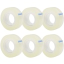 OWLKELA 6 Rolls Transparent Bande Refills, Clear, 0.7" x 1000"