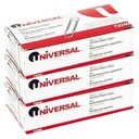 Clipuri universale de hârtie, sârmă, Jumbo, argint-100 ct, 3 pk