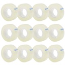OWLKELA 12 Rolls Transparent Bande Refills, Clear, 0.7" x 1000"