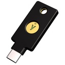 Yubico - Cheie de securitate C NFC - Compatibilitate de bază - Autentificare multifactori (MFA) Cheie de securitate și cheie de acces, Conectare prin USB-C sau NCF, FIDO Certified