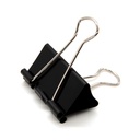 DSTELIN Clipuri mare Binder 1,6-Inch (24 Pack), Cleme mari de hârtie Clamps pentru consumabile de birou, 1,6-Inch/41mm lățime, 0.7-Inch/18mm Capacitate, negru