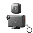DJI Mic Mini (1 TX + 1 RX), Ultralight, Detail-Rich Audio, Zgomot Anulare, Limitare automată, Microfon fără fir pentru aparat de fotografiat/iPhone/Android, Vlog, Streaming, Transmisie negru 400m