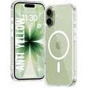 DIZORO Crystal Clear Magnetic Compatibil cu iPhone 17 Caz cu anti-galben anti-scratch Coperta transparent Shockproof