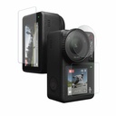 POPIO Militar-Grade Gorila Sticla temperat pentru DJI Actiune Osmo 4 Camera (Transparent) Edge To Edge Acoperire ecran complet cu Kit de instalare, set complet de 3 sticlă