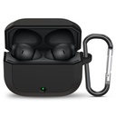 Coperta de protecţie Sonce Compatibil cu onePlus Nord Buds 3r TWS Earbuds Soft Silicon Soft Shock Absorbing Full Body Protection Vizibil LED Indicator Anti Dust Port Plug de precizie securizată (Black)