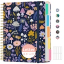 ZOTIA Notebook-uri mari Spiral pentru lucru 5 Subiect cu divideri detașabile