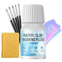 WANJAO Fluid de mascare alb pentru pictură în culori de apă, uscare rapidă Peel Easy