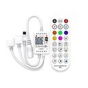 Global Tech WiFi Smart PC LED Controller Strip Compatibil cu Alexa și Home (Marime standard, alb)