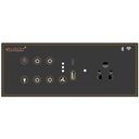i380 6 modular Smart Wifi Switch Board cu 4 Switch,1 Fan,1 Socket, C & A porturi de încărcare tip USB