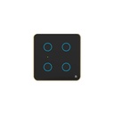 HomeMate Smart Switch Board: 4 x Switch Module (Black, Pack of 1) 