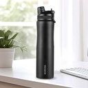 Borosil 800ml Duo Sport Sticla de apă din oțel inoxidabil ISI Certified Made in India 