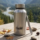 Clazkit Sticla de apă din oțel inoxidabil, 500 ml - Single-Walled, Spill-Proof, Produse alimentare din oțel 