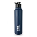 CELLO Crysta Flip Sticla de apă din oțel inoxidabil 1000 ml, Albastru Navy 