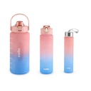 CELLO Toată ziua set de 3 piese sticle de apă de utilizare zilnică, roz (310ml, 790ml, 2085ml) 