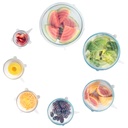 Silicon Stretch Lids (7 ambalaj, include EXCLUSIV XL DIMENSIUNEA), Reutilizabil, Durabil și Extensibil pentru a se potrivi diferite dimensiuni și forme de containere. Superior pentru păstrarea alimentelor proaspete, spălător de vase și congelator în condiții de siguranță
