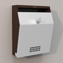 Plantex Letter Box/GI Steel Sugestie Box pentru birou cu cheie de blocare / cutie postala pentru poarta Home/Splaint Box/Wall Monted Mail Box - (Cafea & White)
