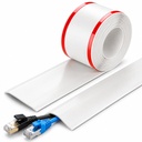 Coperta din PVC Cord de protectie pentru cabluri, coperta din cablu reutilizabil Protector Coperta din cablu 