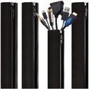 Maneca Cable Management - 4 Organizatori Cable Sleeve Cord - Solutie de Management Cable PC - Fire Sleeve Black