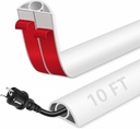 Herrlich Homes 9,9 ft Self Adhesive PVC Cord Coperta pentru Etaj 