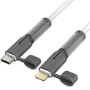 Sari tip C Cablu End Protector Silicon capac, gri