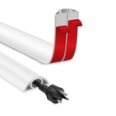 Serplex® PVC Floor Cord Hider, capac flexibil cu cablu autoadeziv