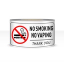 EVQ Nu Fumat Nu Vaping Autocolant Sign Banda 2 x 4 Vinyl Window Decal 200 PCS
