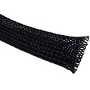 Magazin Rpi - 6mm Maneca cu brazi din poliester, maneca cu brazi Nylon, maneca extensibila cu maneca împletita din sarma pentru protectie sarma buna, culoare Neagra, 1 Meter