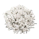 Okayji 6mm Diametru cablu de fixare cerc clipuri cablu cu unghie metalic (200 bucată)