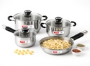 Set de gătit din oţel inoxidabil, Combo 7-Piece Gift Set