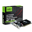 FRONTECH GT610-2GD3 Card de grafică cu 2 GB DDR3 64 BIts PCI Express RAM, Card de grafică pentru jocuri de calitate, Ventilator unic de răcire, Garanție 3 ani (GRP-0001, Negru)