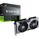 MSI GeForce RTX 5070 12G Ventus 2X OC Card grafic - NVIDIA GeForce RTX 5070 GPU, 12GB GDDR7 192-bit Memorie, 28 Gbps, PCI Express Gen 5 Interfață, Upto 2542 MHz, TORX Fan 5.0