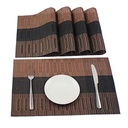 Fideo PVC Dining Mese Plasmats Set de 6  