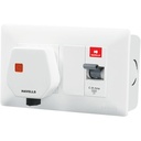 Havels DHMCSN0251025 DBOXx MCB Protejat Socket PVC din plastic model de bază (White)