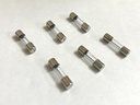 Px Tube de sticlă Cartuș Fuse 250V 6A lovitură rapidă, 5mm x 20mm, ambalaj de 6, pentru placă de extensie, alimentare cu energie electrică și alte aplicații