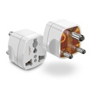 Modular GM 3005 Adaptor de călătorie cu Socket Multi-Pin Universal, Adaptor 6A pentru Home Office and Travel Use, Corp de policarbonat rezistent la șocuri