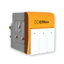 EMBOX 3 Pin Multi Plug Adaptor cu Switch individual 3 Pin Plug Socket Shutter Spike Buster Adaptor protejat 3 Mod Extensie Plug pentru Home Office Travel-5A-250V, Pachet de 1 Orange