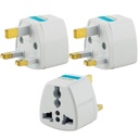 Adaptor tip-G Plug UK Converter - (3pcs) India la UK Adaptor Plug pentru Hong Kong, EAU, Dubai, Singapore Universal Travel Adapter Plug (Pachet de 3)
