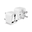 Elleys ENZO 3 pini Socket US Converter pentru India (SUA, Marea Britanie, China) Australia la India Plug Converter - Tip D Plug Adapter 6A - 240V 2pin 3pin Socket Universal Travel Adapter pentru acasă, Birou - 1 buc