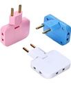 3-in-1 Adaptor 180° Rotable Wireless Mini Slim Outlet Multi-Foldable EU/US Converter 2-Pin Rotate Plug 