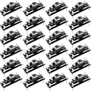 Steel 2 Wood Fence Bracket，Chain Link Wood Adapter，Fence Brackets (24-Pack )