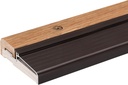 Oak & Aluminum Adjustable Threshold – 36" Brown Door Sill, 3-5/8″ Wide, Height Adjustable 1-1/8″-1-1/2″ – Heavy Gauge, Pre-Finished Red Oak, Made in USA