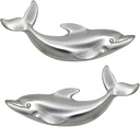 Costello Coastal - Dolphin Drawer Pulls (Matched Pair) | Artist Pewter Hardware Colletion