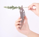 Stainless Steel Herb Stripper for Kale, Chard, Collard Greens - Multi-Function Leaf Remover, LooseLeaf Stem Removal Kitchen Gadget, Easy Kale Stem Remover