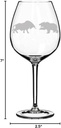 MIP Brand Wine Glass Goblet Bull Vs Bear Stock Market Day Trader (20 oz Jumbo)